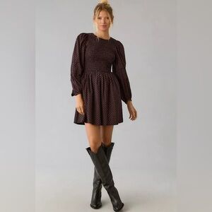 Ciao Lucia Dajana Smocked Floral Mini Dress